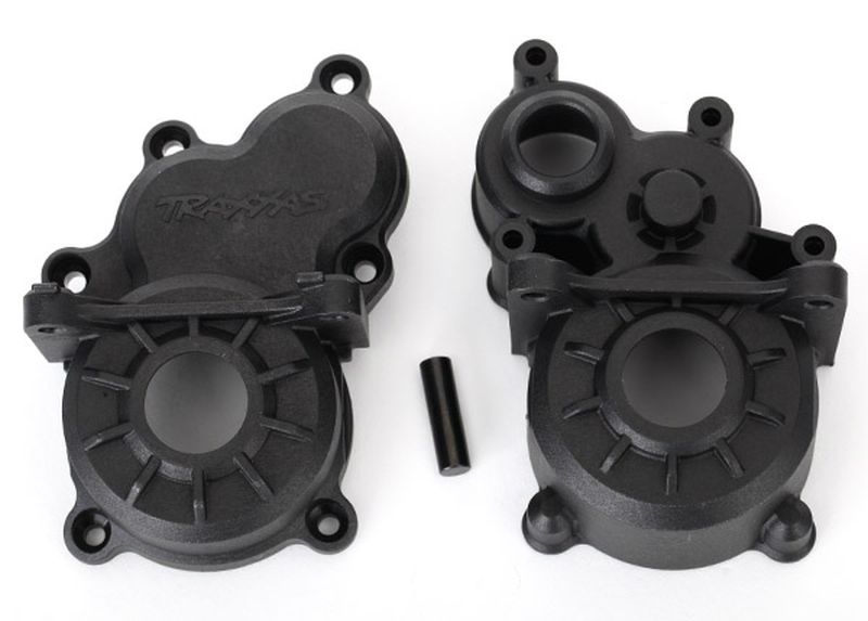 Traxxas Getriebe-Hälften v+h / Idler-Gear-Welle 8691