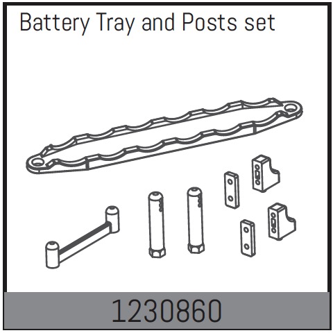 Absima Batteriehalter-Set 1230860