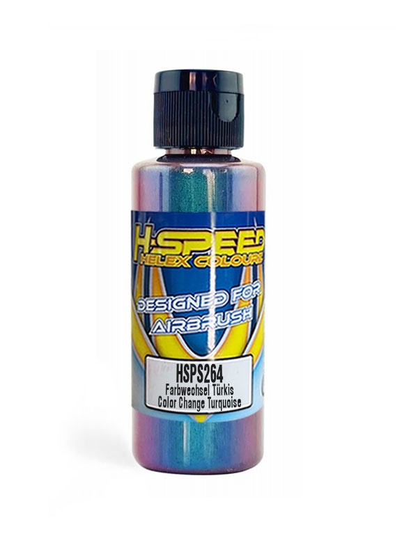 H-SPEED Lexan Airbrush Farbe 60 ml Farbwechsel Türkis / Turquoise HSPS264