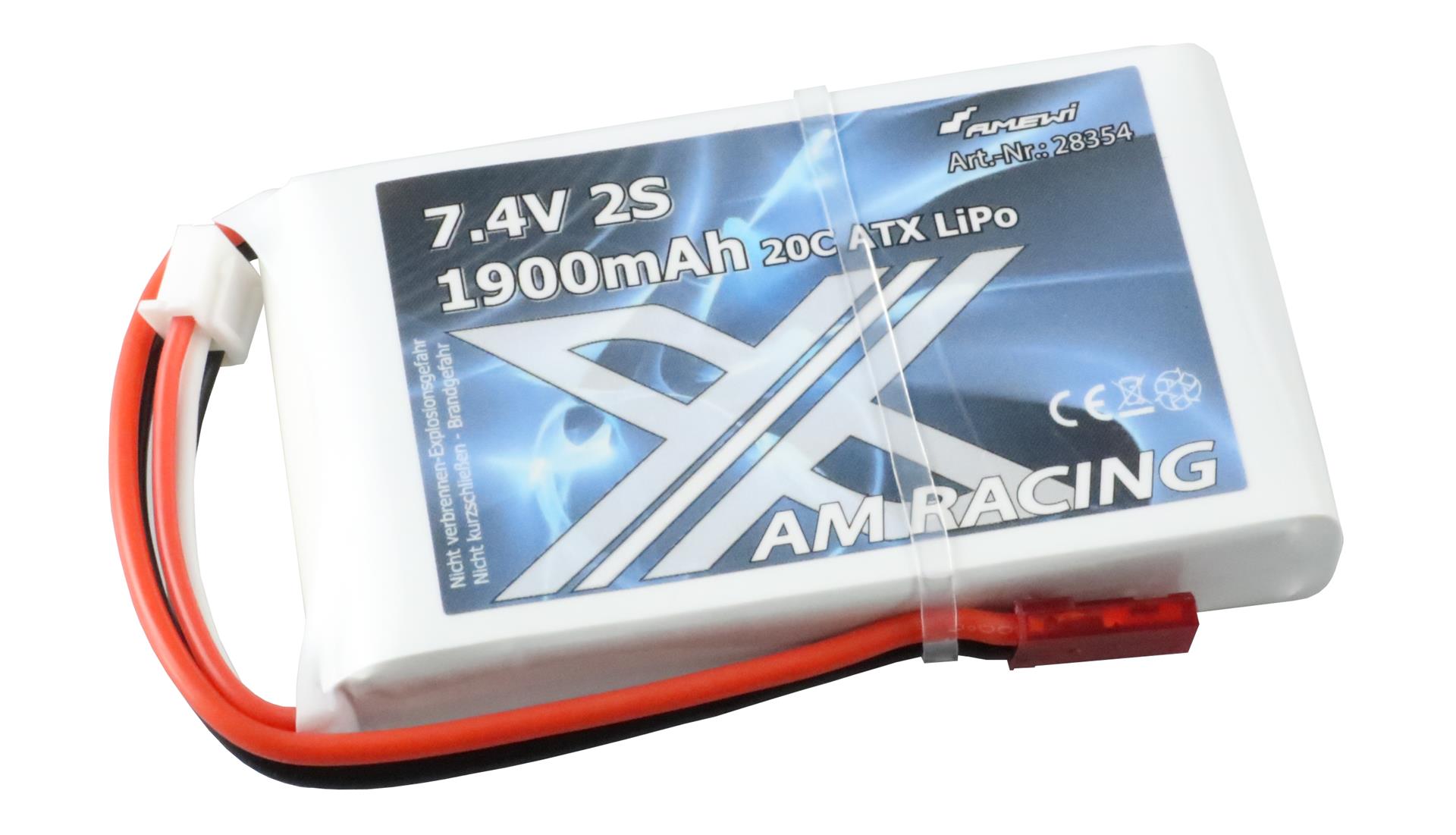 Amewi ATX LiPo Akku 2S 7,4V 1900mAh 20C BEC 28354