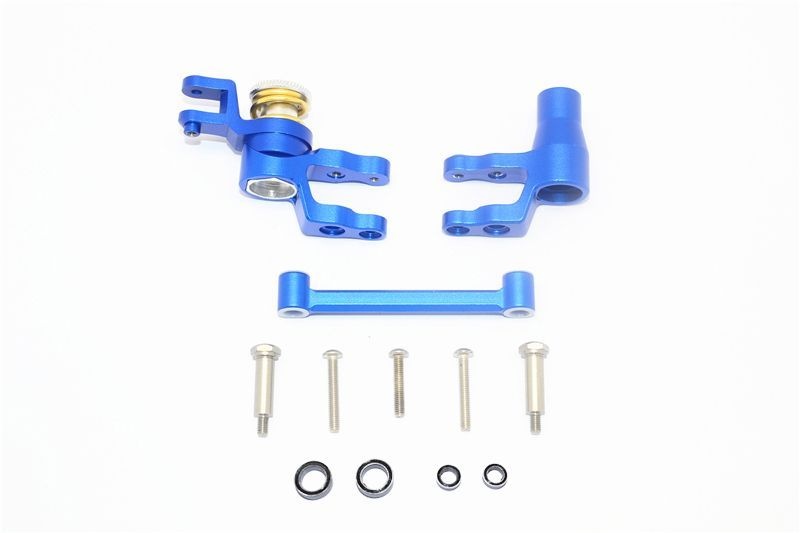 GPM Alu Lenk-Set komplett blau Traxxas MAXX