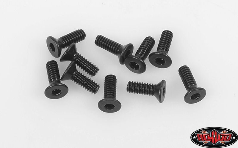 RC4WD Steel Flat Head Cap Screw M2 X 6mm (10) Z-S1518