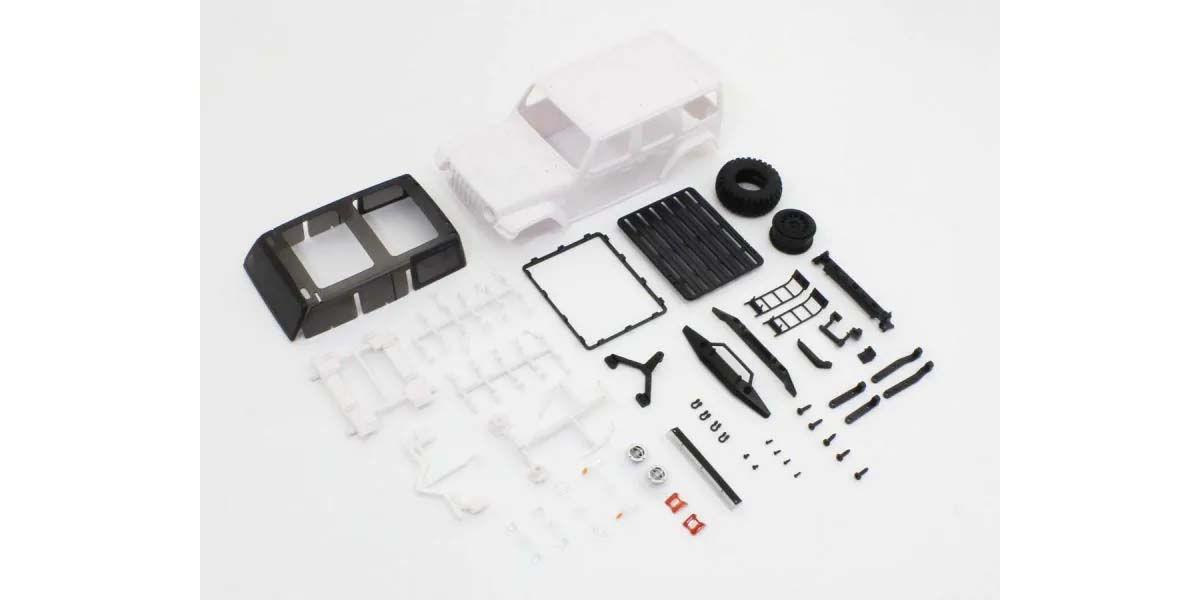 Kyosho Karosserie Jeep Wrangler Rubicon Acc Mini-Z 4X4 (Ohne Lackierung) MXN07