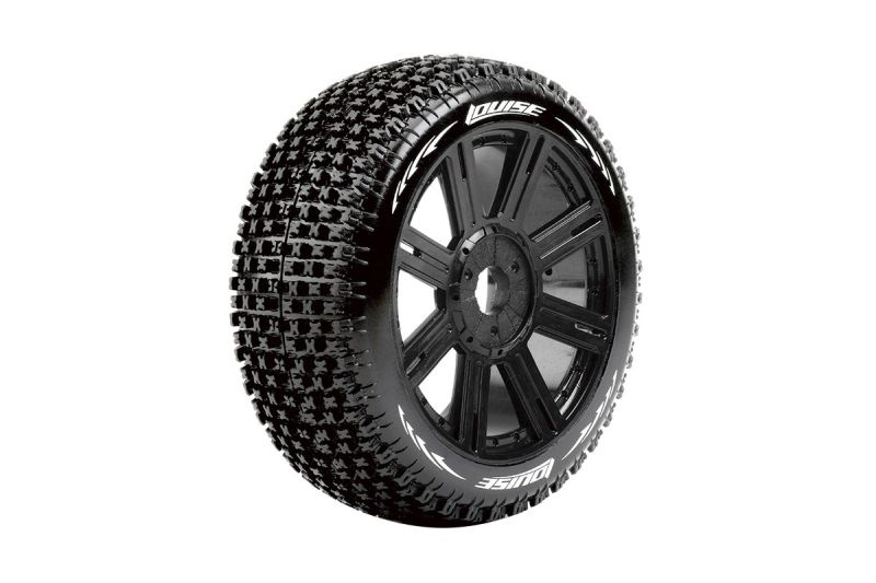 Louise B-Pirate Reifen soft auf Felge schwarz 17mm (2) L-T3126SB