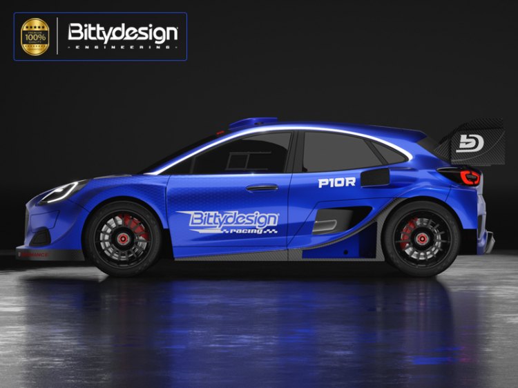 Bittydesign P10R Clear Body 1/10 Rally 190mm  Light Weight BDRX-190P10R
