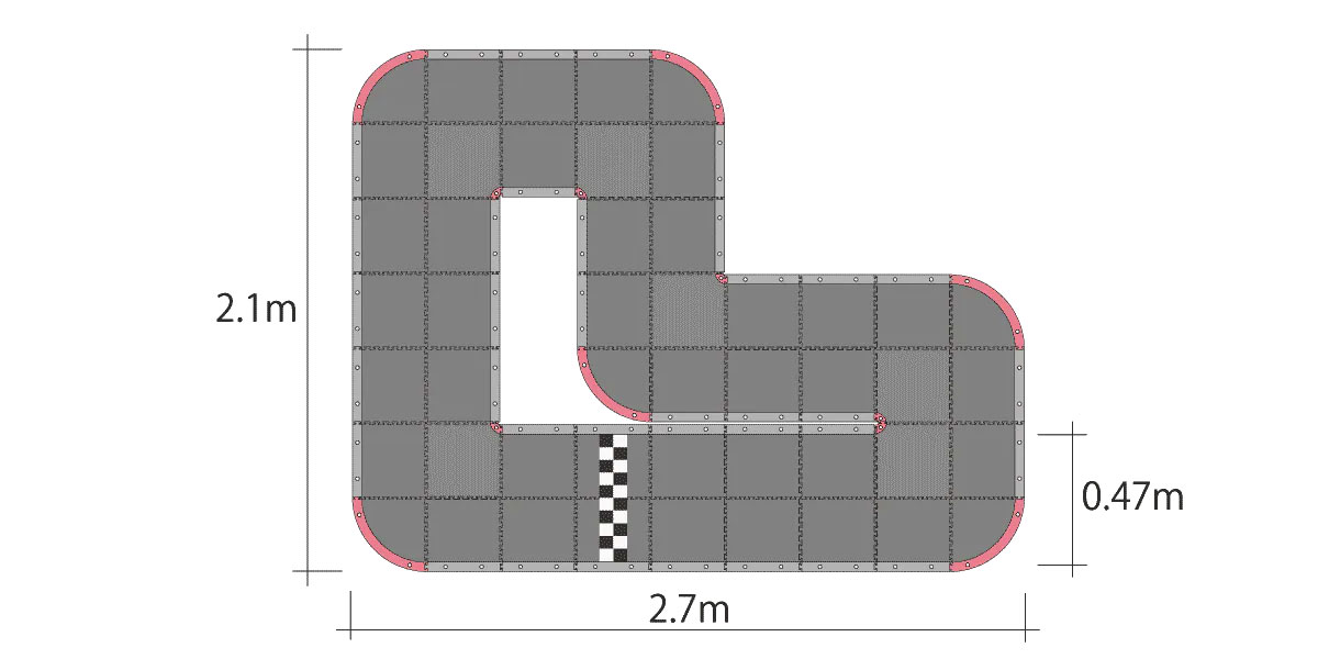 Kyosho Mini-Z Grand Prix Circuit30 Urethane (48pcs - 30x30) 87033B - Abbildung 1