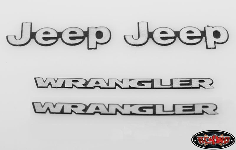 RC4WD 1/10 Metal Logo for Tamiya CC01 Wrangler VVV-C0060