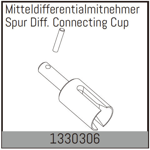 Absima Mitteldifferentialmitnehmer 1330306