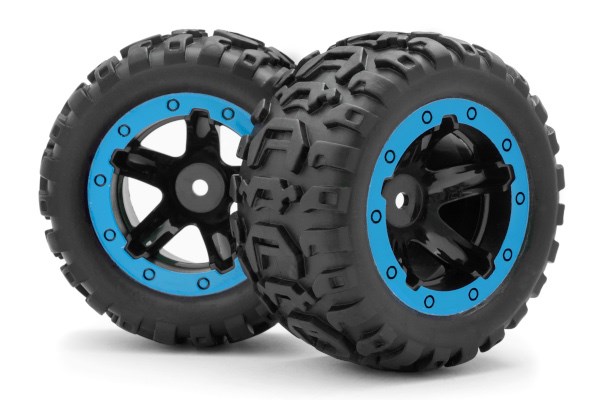 BLACKZON Slyder MT Reifen & Felgen montiert 2St. (Schwarz/Blau) 540108