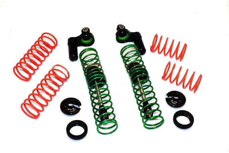 GPM Alu L-Shape Stoßdämpfer Ersatzteile mit Federn schwarz Traxxas X-MAXX