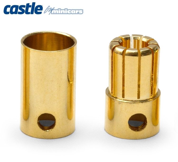 Castle 8mm Bullet Connectors 3 Paar 300A BULLET-8MM