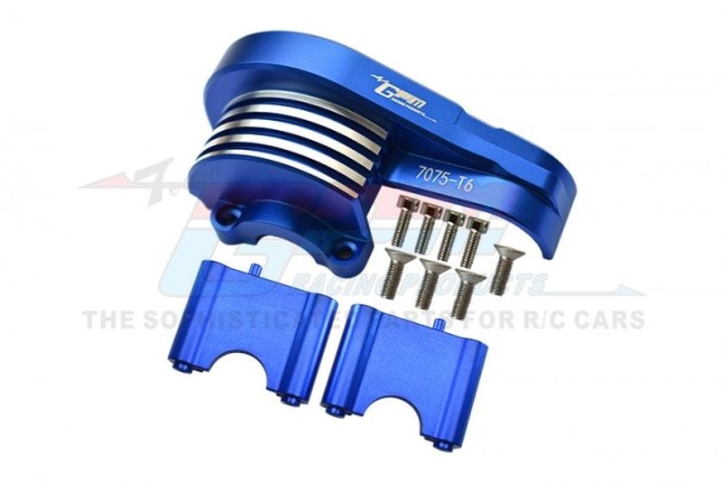 GPM Alu 7075-T6 Hauptzahnradabdeckung blau Traxxas Sledge