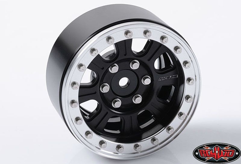 RC4WD Raceline Monster 1.9 Beadlock Wheels (Black/Silver) Z-W0189