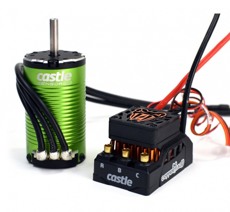 Castle Copperhead 10 Sensored 1412-3220KV 5mm Combo 010-0166-13