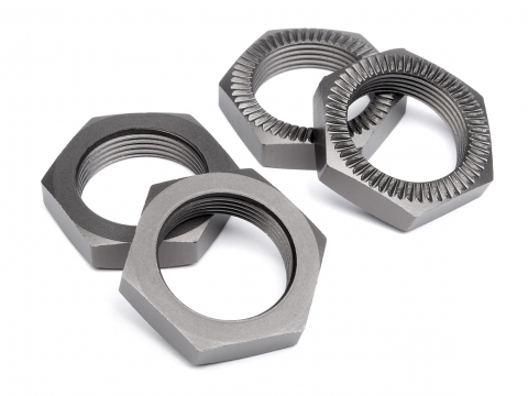 HPI Radmutter 24mm (Gunmetal/4St) 102216