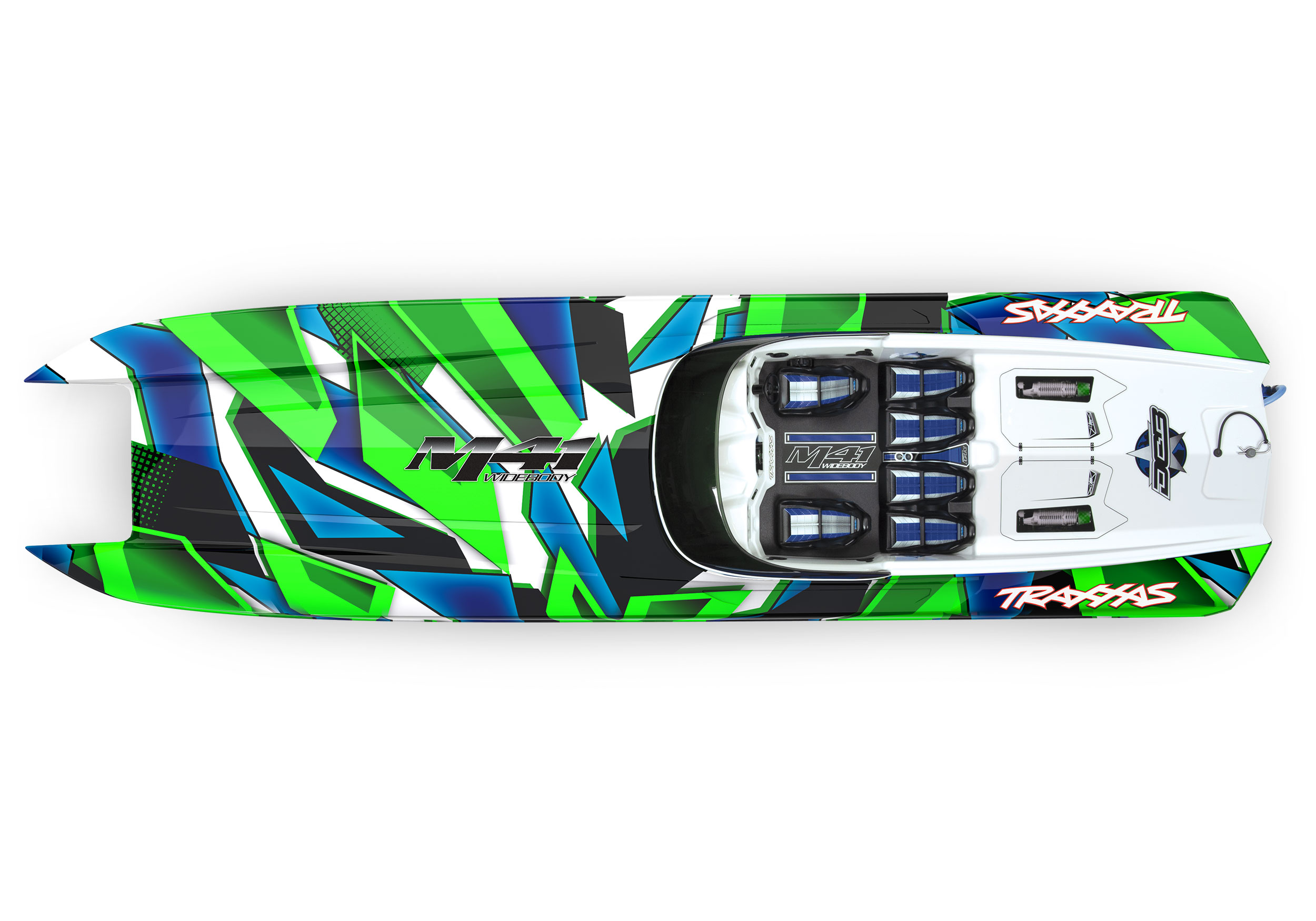Traxxas DCB M41 Brushless Katamaran Grün/Blau 40Zoll 57046-4 - Abbildung 2
