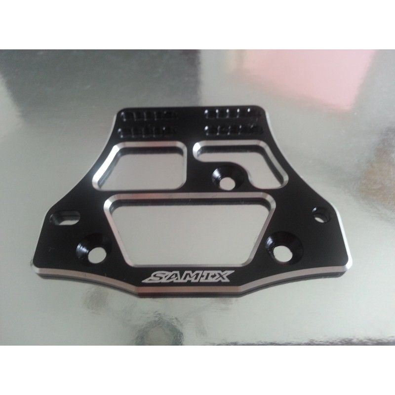 SAMIX 4-Link Servoplatte schwarz für Axial SCX10 SCX-6017