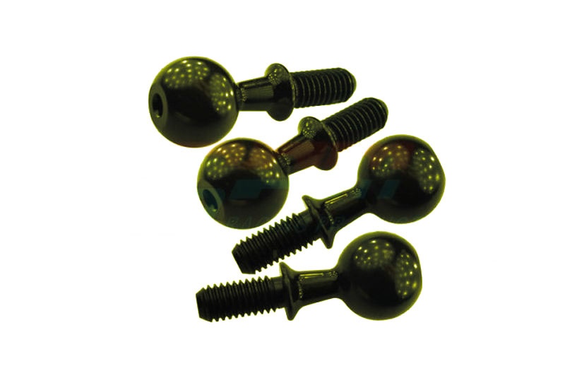 GPM Pivotballs gehärtet für vordere Lenkhebel schwarz (4) ARRMA Kraton, Talion, Typhon, Senton, Outcast, Notor. 6S MAK007SBK