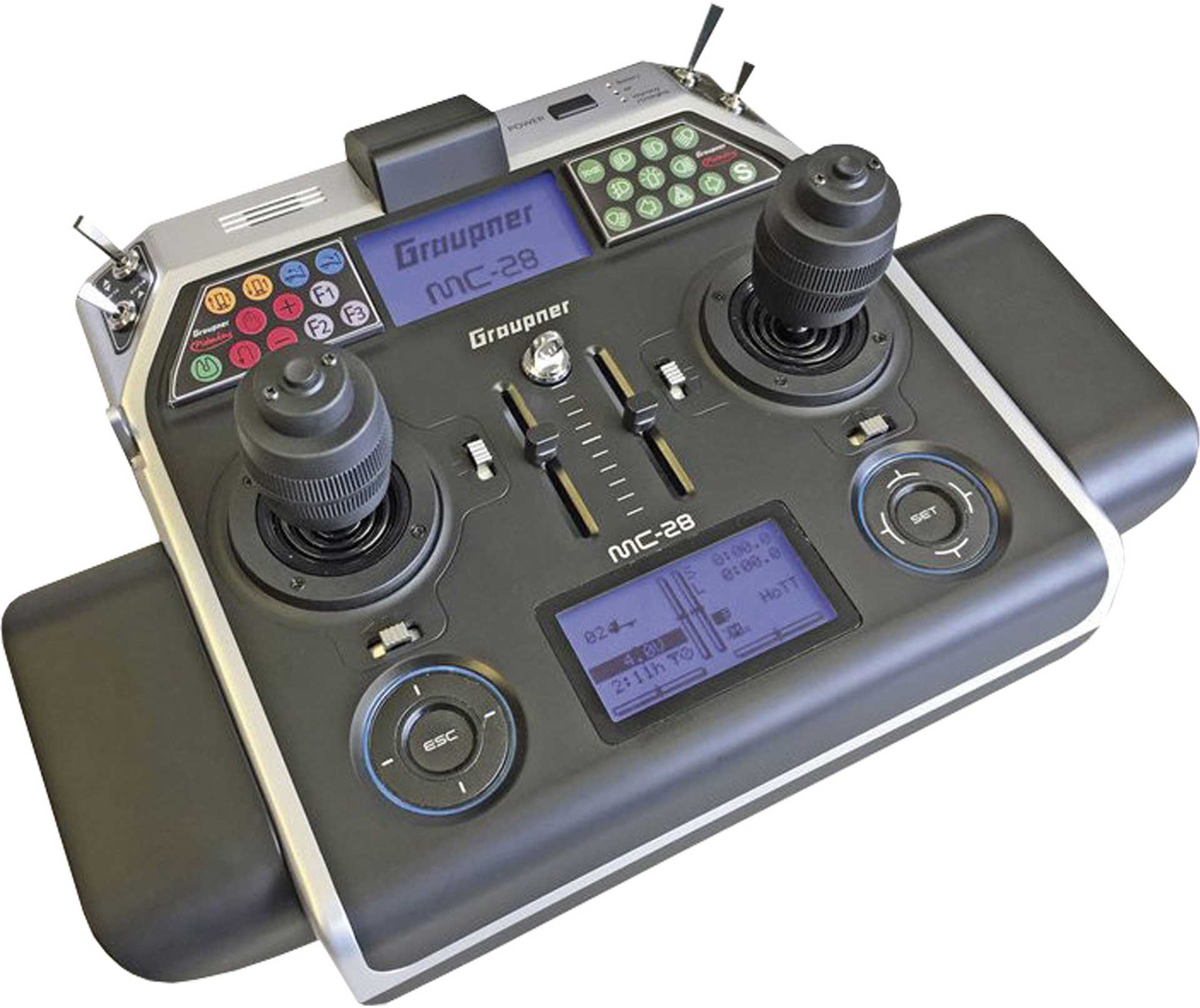 GRAUPNER MC-28 HOTT 4D Steuerknüppel 2,4Ghz Fernsteuerung S1033.77