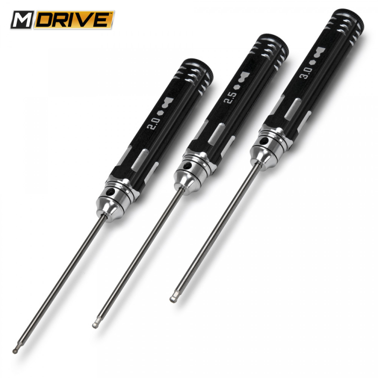M-DRIVE Innensechskant Kugelkopf Set 2, 2.5 & 3mm MD22000