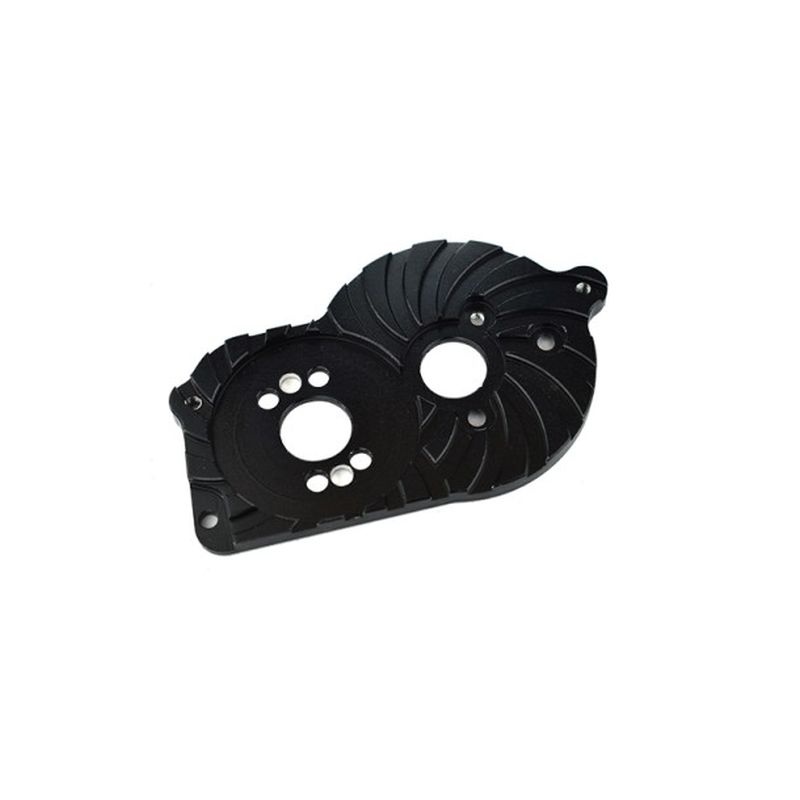 GPM Alu Motorplatte mit Kühlrippen schwarz Losi Mini-T 2.0 LM018BK