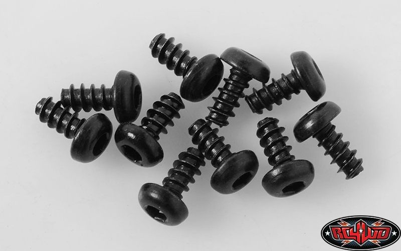 RC4WD Button Head Self Tapping Screws M3 X 6mm (Black) Z-S1574