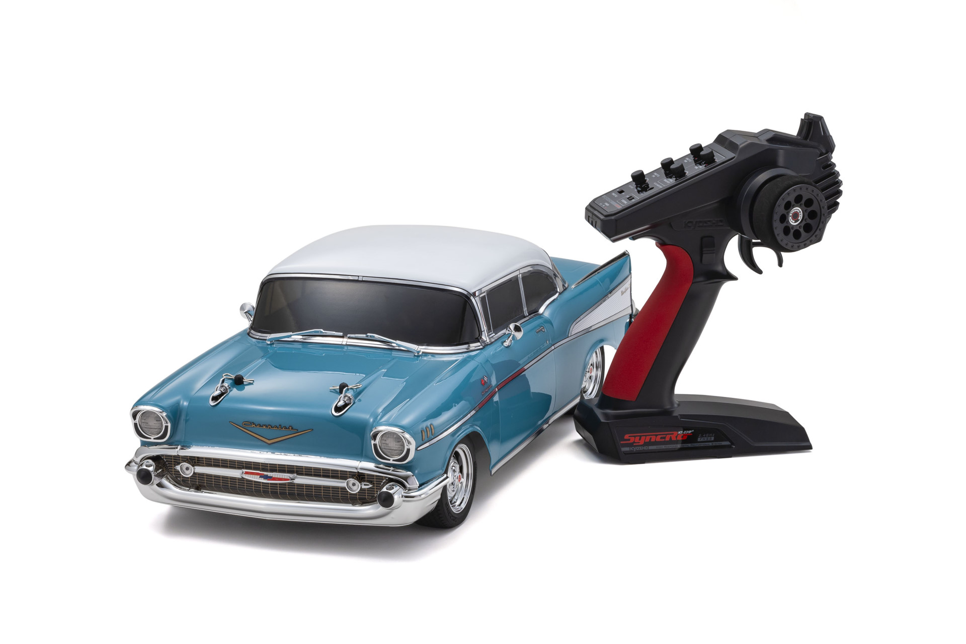Kyosho FAZER MK2 (L) Chevy Bel Air Coupe 1957 Turquoise 1:10 Readyset 34433 - Abbildung 6