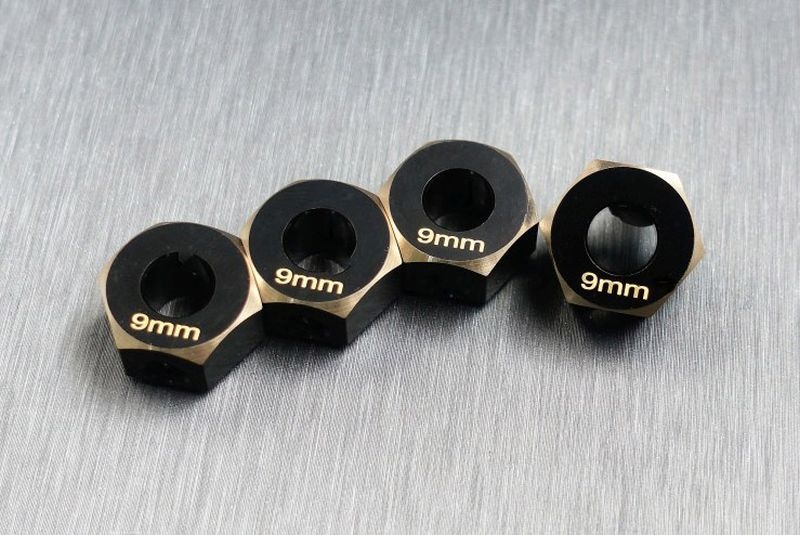 SAMIX SCX-6 brass hex adaptar (9mm) für SCX-6 SCX6-4063-9