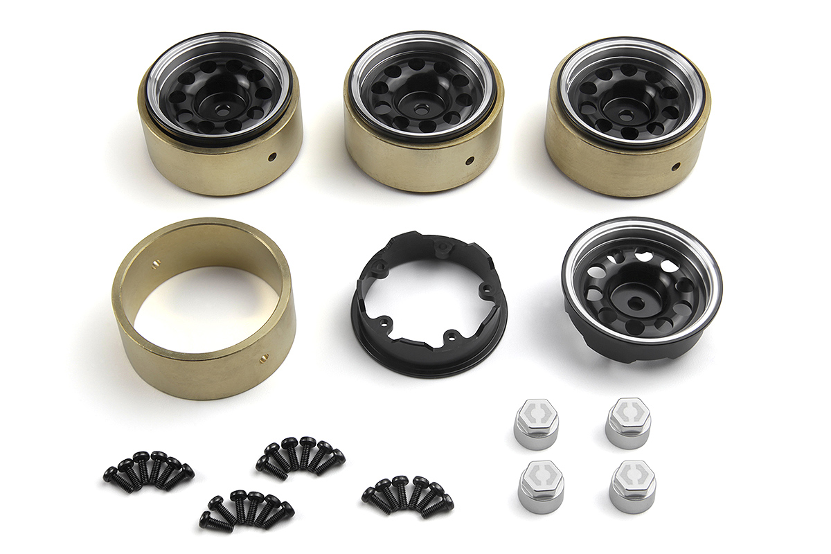 HPI CS-10 Aluminum Felge 1.2in (Black/4pcs) 161245