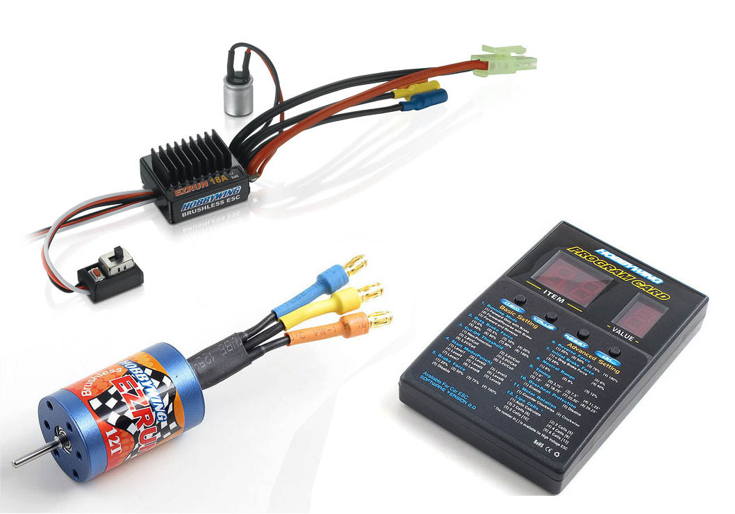 Hobbywing EzRun Combo A1, 7800kv, 12T, 1/18 81030000