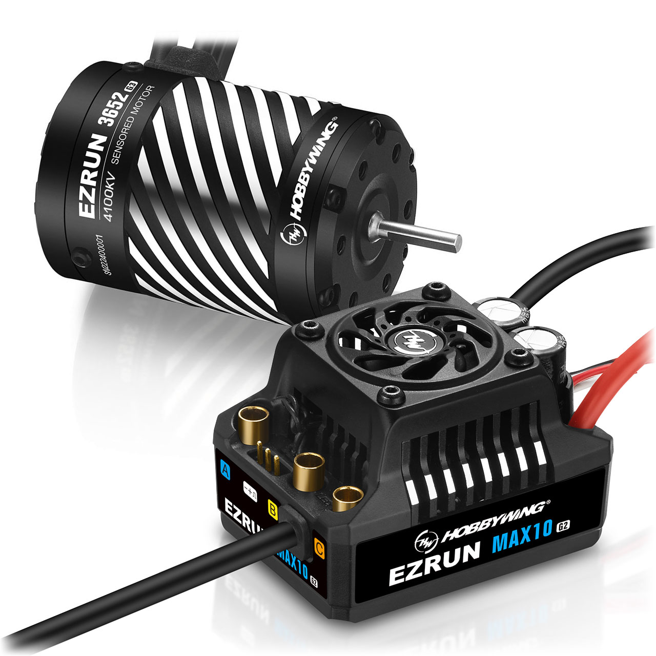 Hobbywing Ezrun MAX10 G2 80A Combo mit 3652SD-4100kV 3,175 Welle 38020347