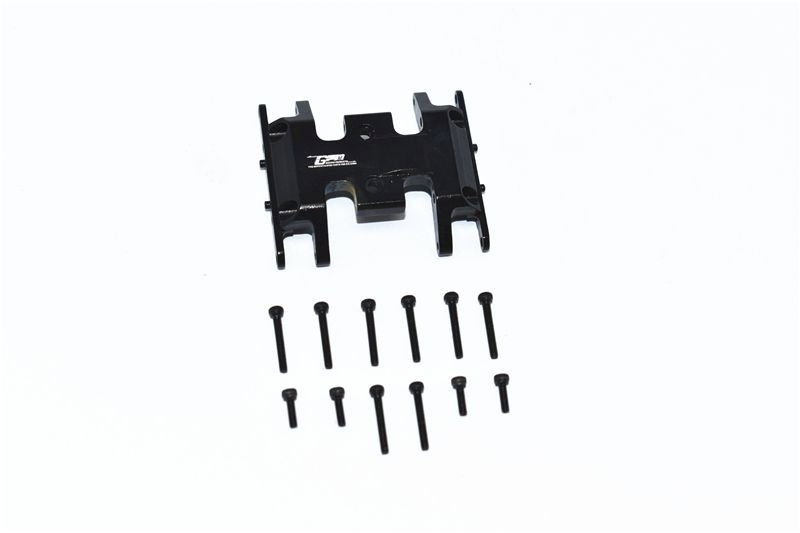 GPM Alu Mittelgetriebeabdeckung unten schwarz Axial SCX24
