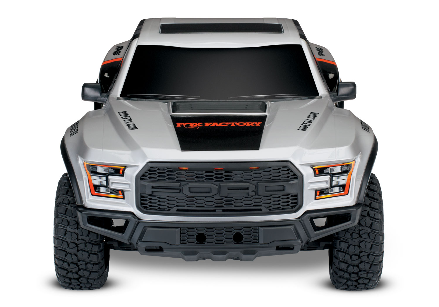 Traxxas Ford F-150 Raptor FOX 1/10 2WD Pickup-Truck RTR Brushed + Akku + 4A USB-C Lader & Clipless 58094-8 - Abbildung 3