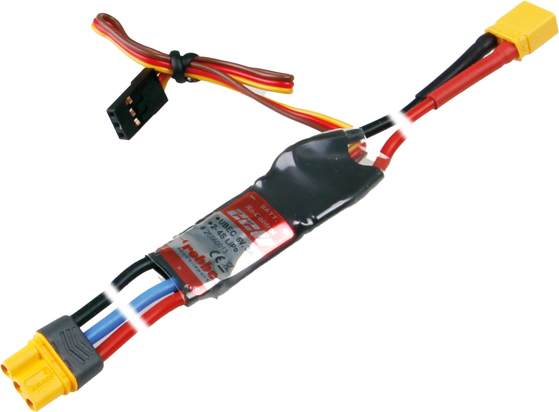 Robbe Ro-Control 22U LITE mit MR30/XT30 Stecksystem ("Wingo 2") 6V/3A UBEC 2-4S 26560013