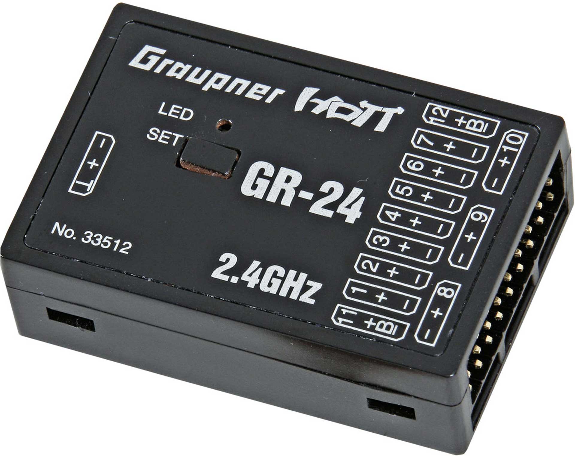 GRAUPNER GR-24 2,4GHZ HOTT 12K EMPFÄNGER 33512