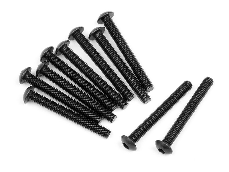 HPI Flachkopfschraube M3X25mm (Innensechsk./10St) 107895