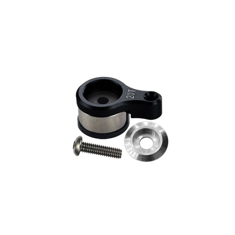 GPM Alu Servohorn mit Servosaverfeder schwarz Losi Mini-T 2.0 & Mini-B LM020TSHNBK