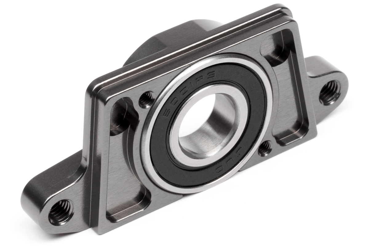 HPI Hd Aluminium Stirnradhalterung (Gunmetal) HP87559