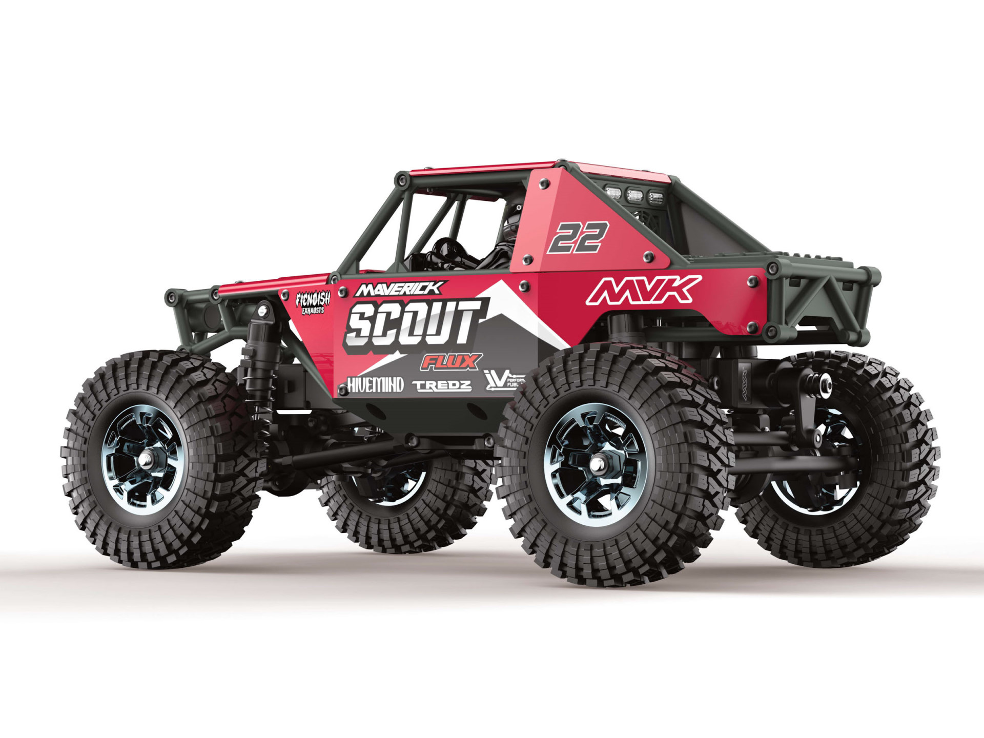 Maverick Scout-24 Flux 1/24th Rock Crawler - Rot 151304 - Abbildung 2