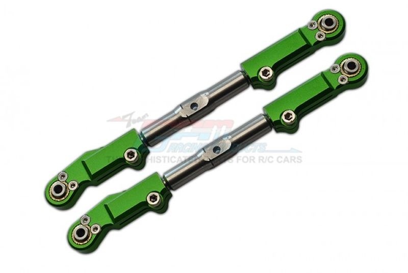 GPM Aluminium & Edelstahl Spurstange oben vorne grün GPM Traxxas Sledge SLE054SG