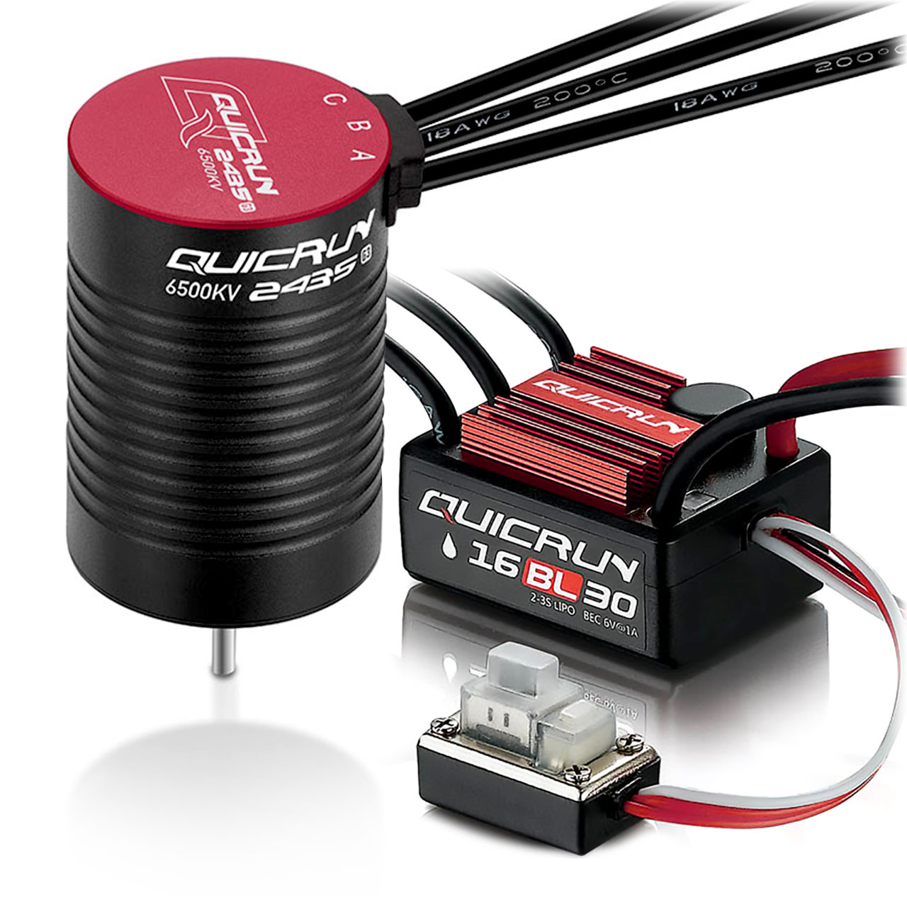 Hobbywing Combo WP16BL30 mit 2435SL-6500KV-G3 38030001