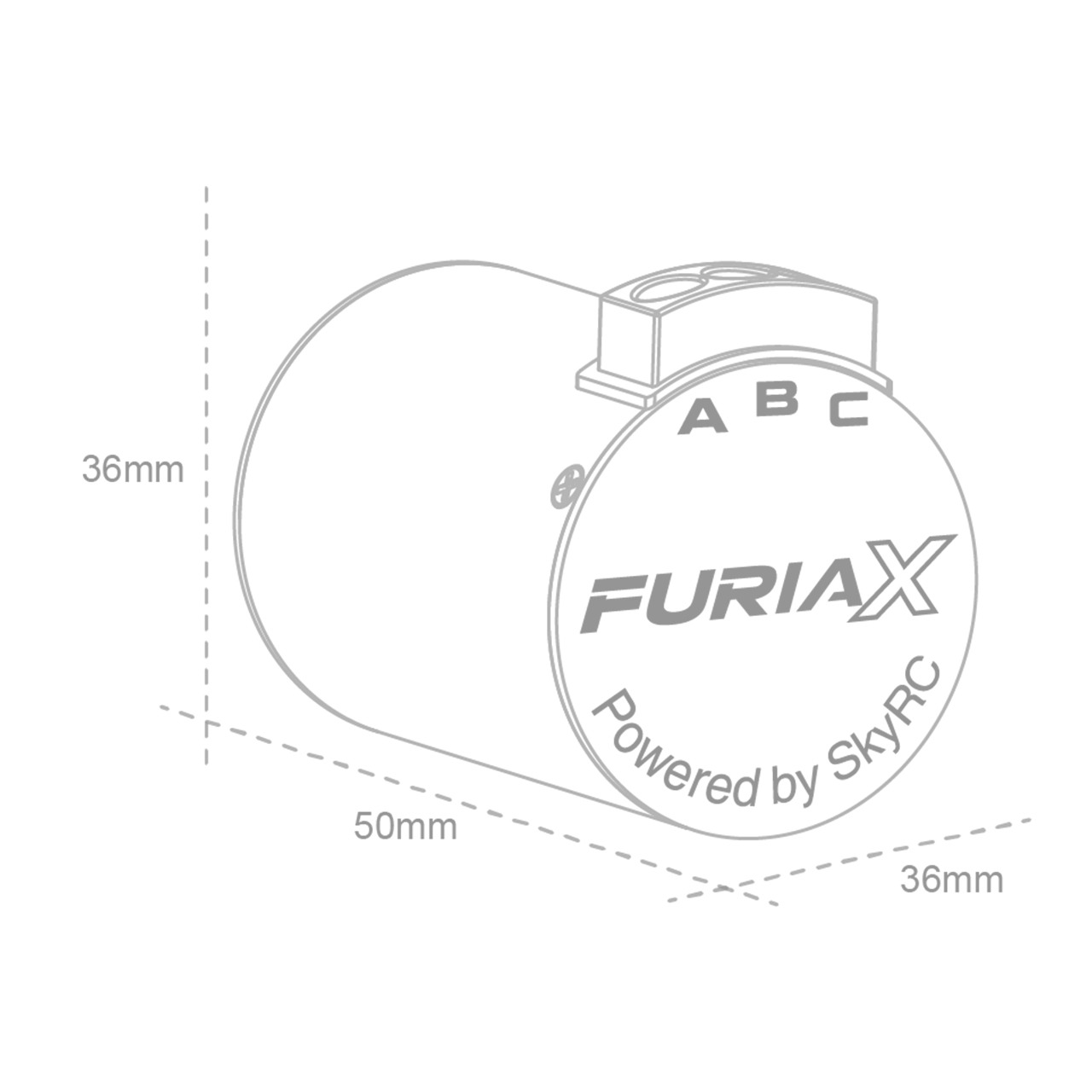 SkyRC FuriaX Supa 3650 3100kV Motor SK-400035-02
