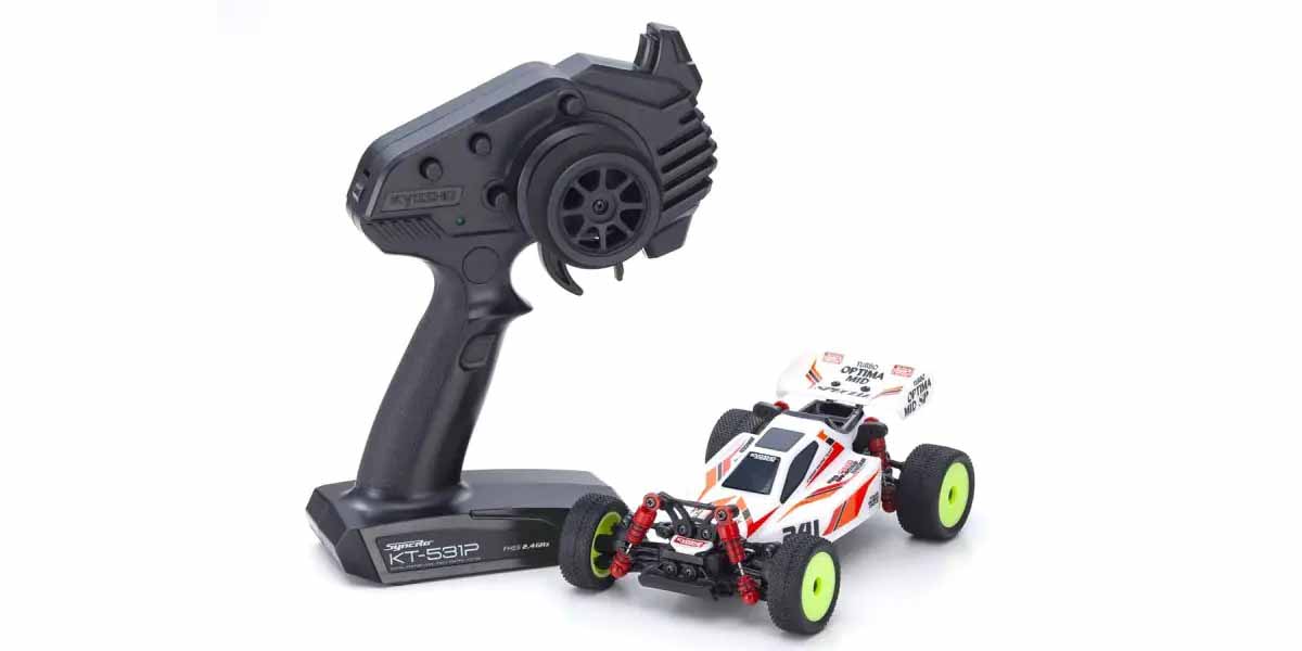 Kyosho Mini-Z MB010 Readyset 4WD Turbo Optima Mid Special White 32096W - Abbildung 3