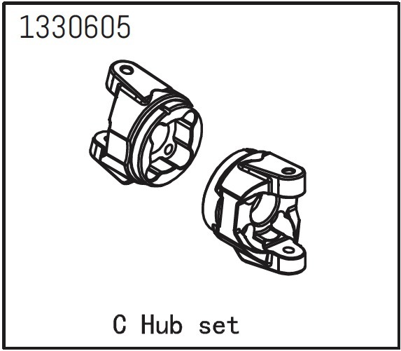 Absima Caster Block Set - Yucatan 1330605
