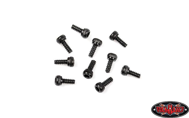 RC4WD Socket Head Self Tapping Screws M1.6 X 4mm (Black) Z-S2052
