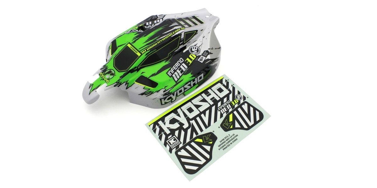 Kyosho Karosserie 1:8 Inferno NEO 3.0 VE Type 1 - Gruen (Lackiert) IFB116T1