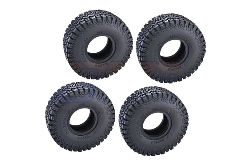 GPM Grip-Reifen 1.0 mit Einlagen 53x20,5mm Traxxas-4M, SCX24