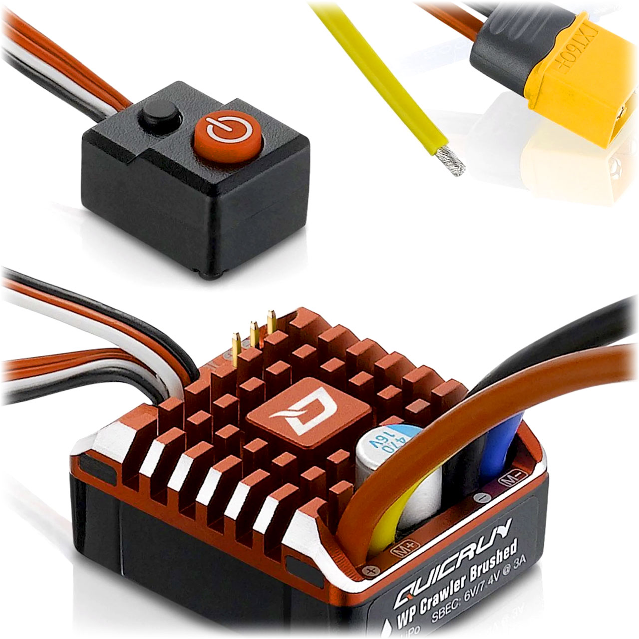 Hobbywing Quicrun Brushed WP1080 Combo 540 30 Turn 38020349 - Abbildung 2