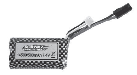 Absima 7.4V 500mAh Li-Lion Battery AB30-DJ02 - Abbildung 1