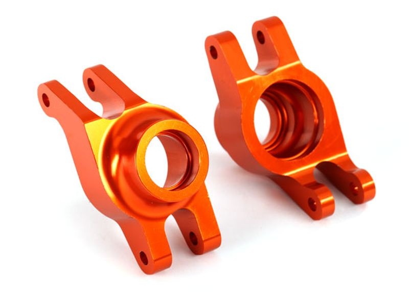 Traxxas Rädträger hinten l/r Alu orange 8952A